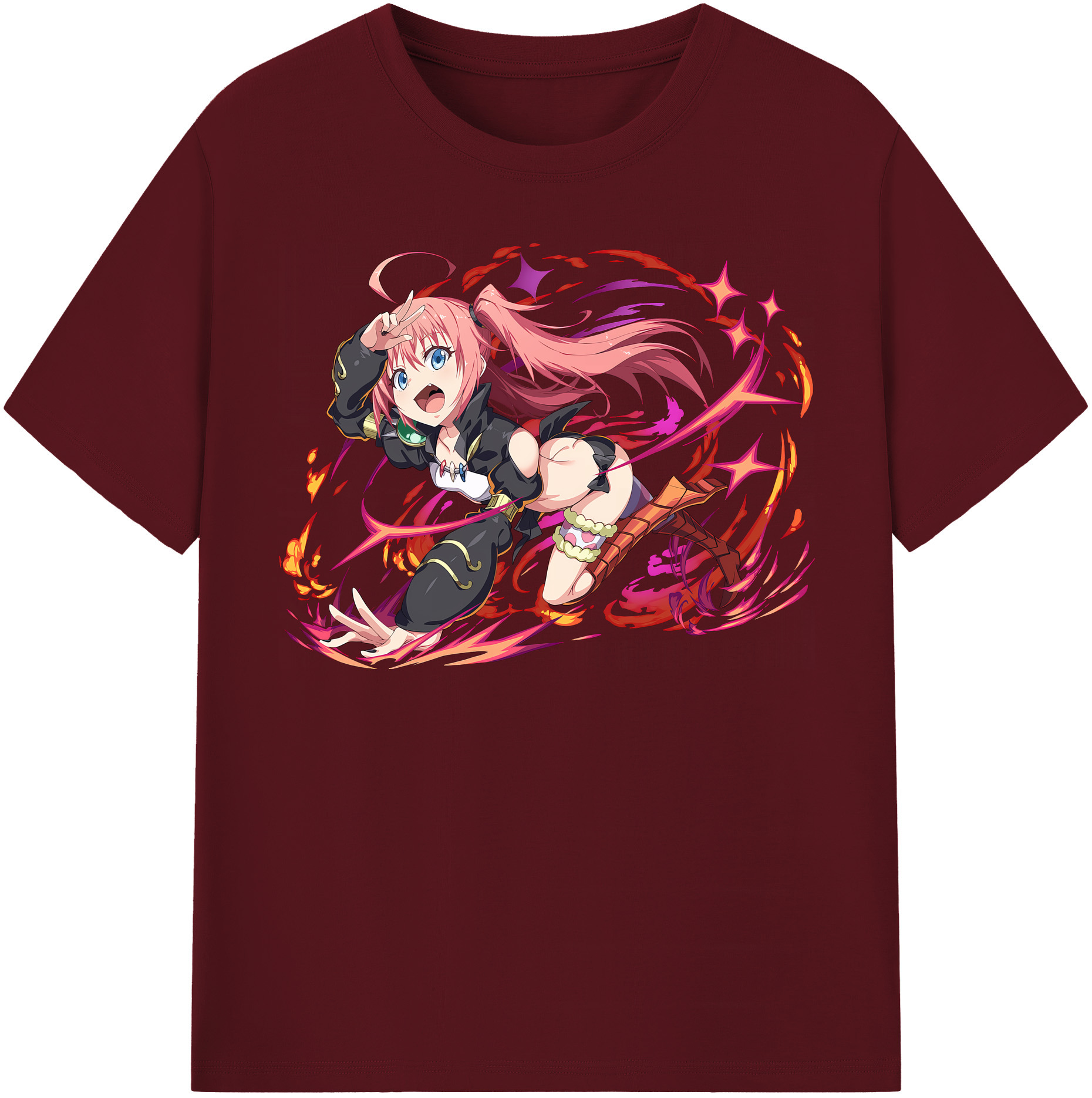 （画像用） 転スラ Regarding Reincarnated to Slime 綿100％半袖Tシャツ（フロントプリント）